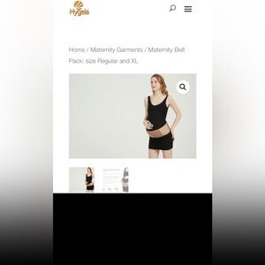 NWT HYGEIA  Maternity Belt Pack: size XL